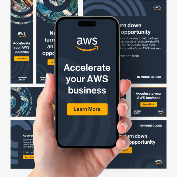 Google Display Ads Banners design for AWS digital marketing campaigns