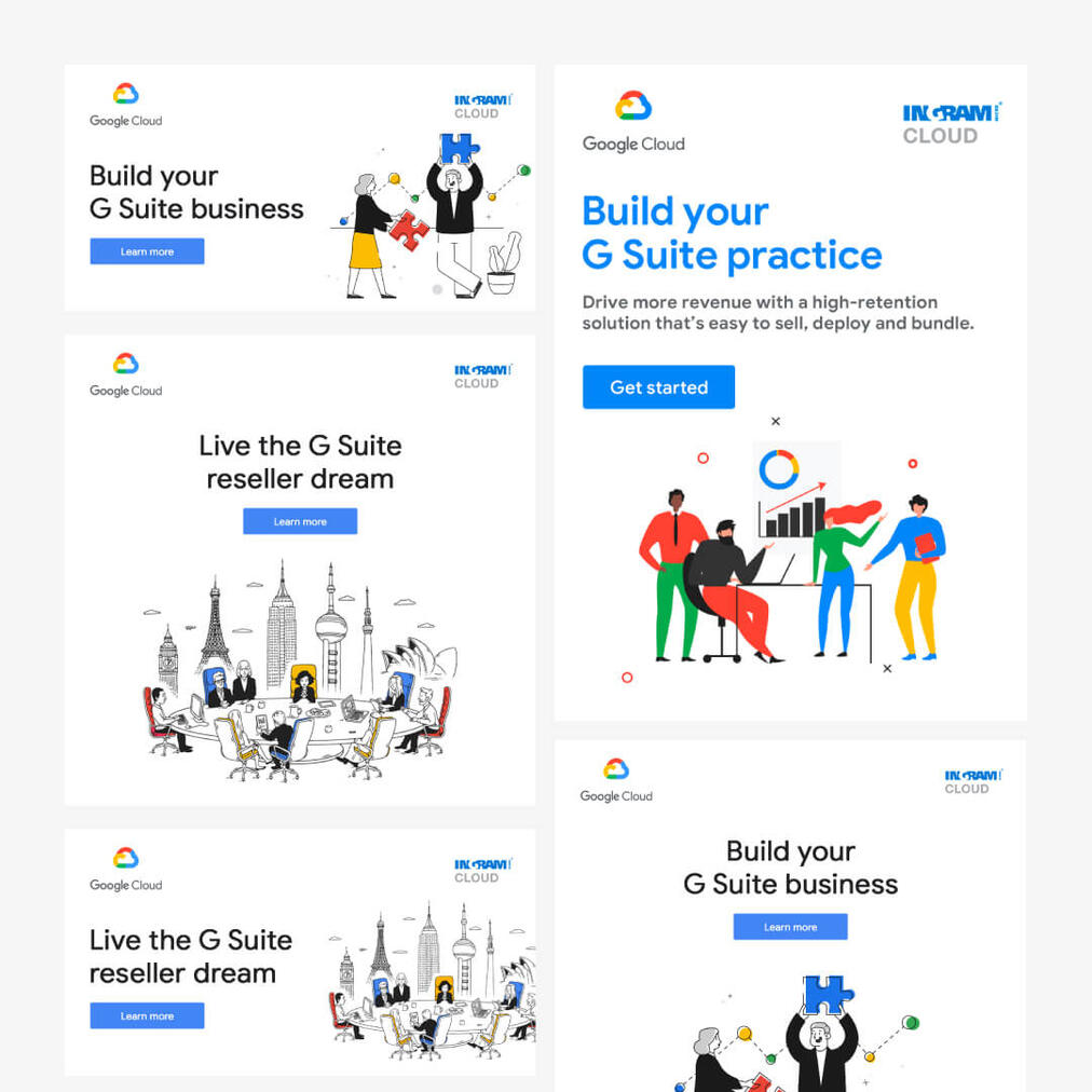 Social Media Designs for Google Cloud