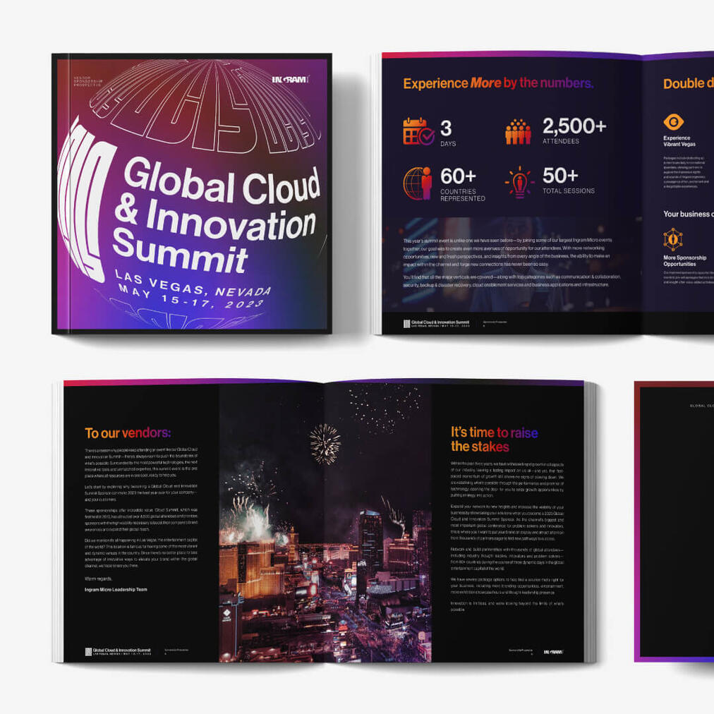 Prospectus whitepaper design for Global Cloud & Innovation Summit Las Vegas 2023